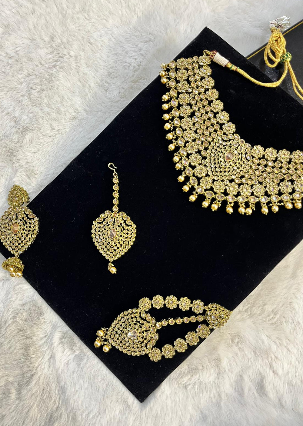 4640 Necklace Set Gold - Memsaab Online