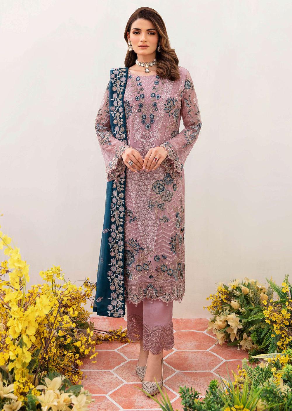 F-2401-R - Readymade - Ramsha Chiffon Collection Vol 24 2024 - Memsaab Online