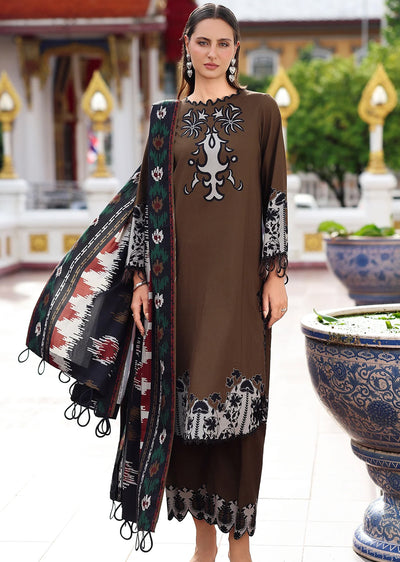 ANW6-02 CHARIZMA 3-PC Unstitched Embroidered Linen Collection 2025 - Memsaab Online