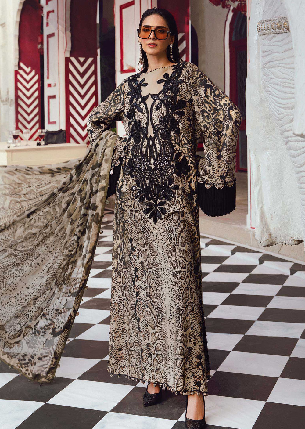 MPTR-2702-B Unstitched - Maria B MPRINTS Collection 2025 - Memsaab Online