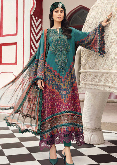 MPTR-2710-B Unstitched - Maria B MPRINTS Collection 2025 - Memsaab Online