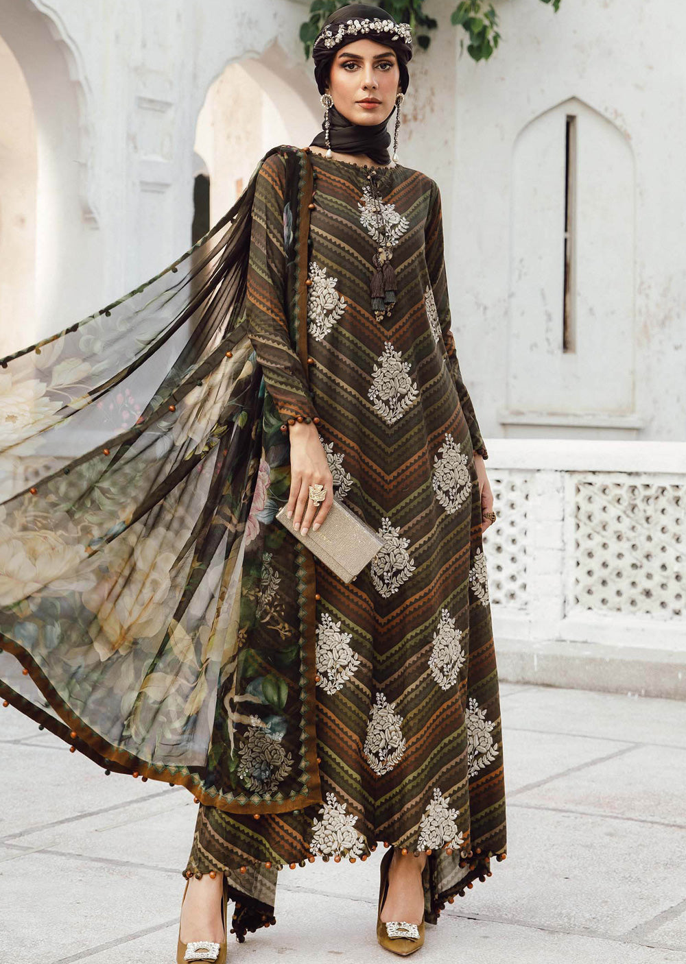 MPTR-2705-B Unstitched - Maria B MPRINTS Collection 2025 - Memsaab Online