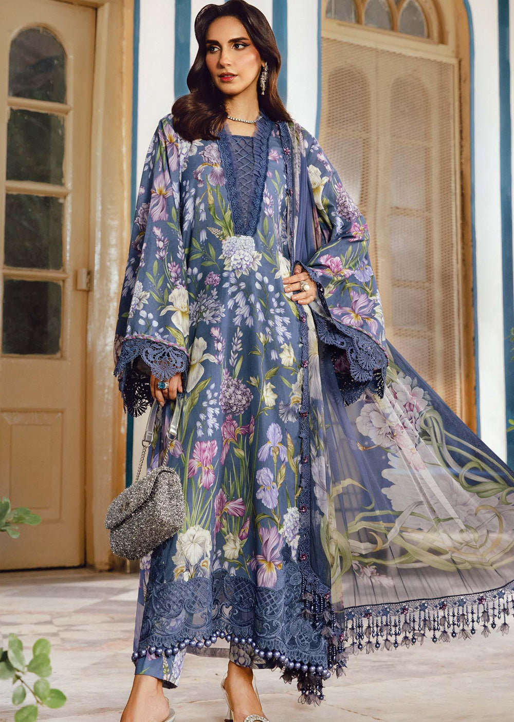 MPTR-2708-B Unstitched - Maria B MPRINTS Collection 2025 – Memsaab
