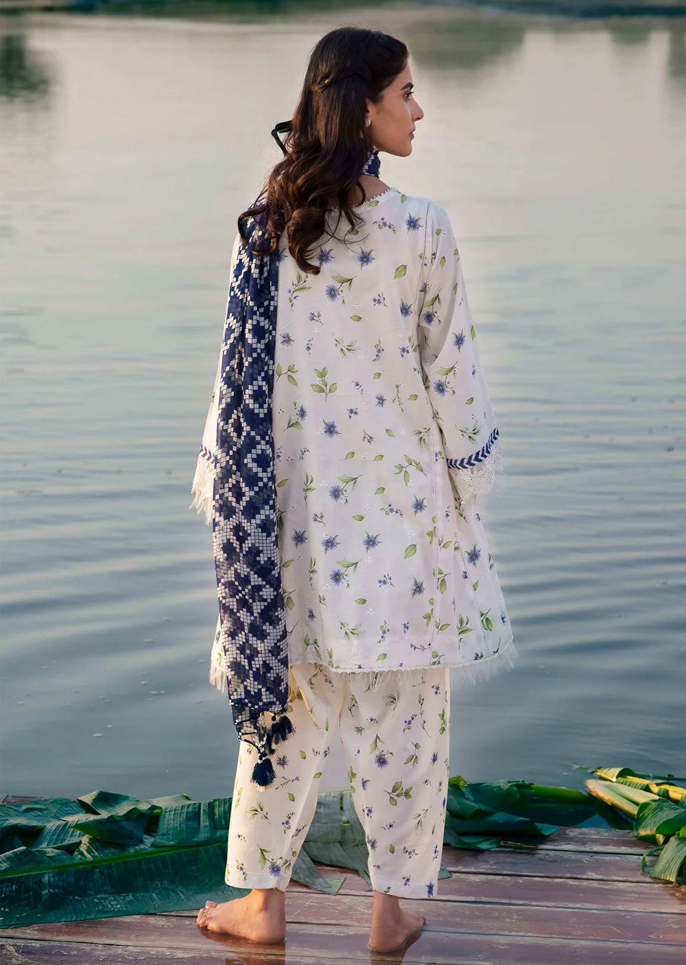 MBCS-401-A - Readymade - Maria B M.Basics Lawn Collection 2024 - Memsaab Online