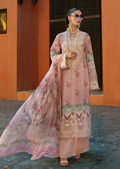 ELFH-01-B - Elaf Signature Embroidered Lawn Collection 2025 - Memsaab Online