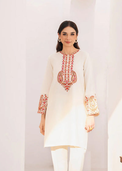 SBMT-01 - Zuruj White - Readymade - 2 Piece Sahiba by Mirza Suit 2025 - Memsaab Online