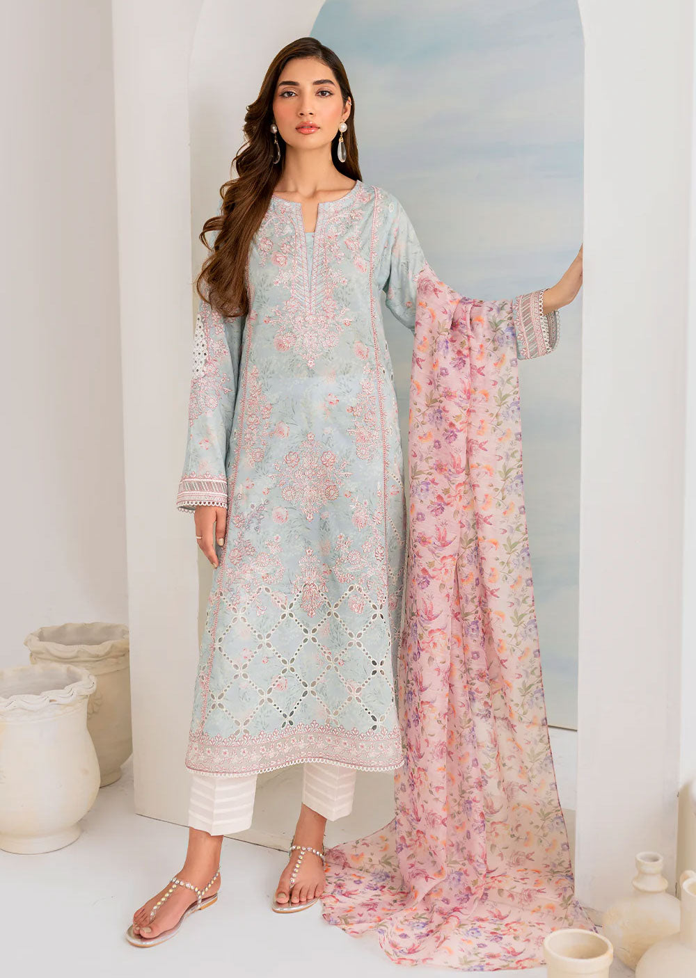 IGL-01 - Unstitched - Guzel Lawn Collection by Iznik 2024 - Memsaab Online