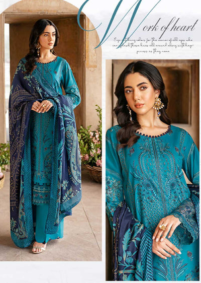 ZT-601 - Unstitched - Ramsha Andaaz Luxury Lawn Vol 06 2023 - Memsaab Online