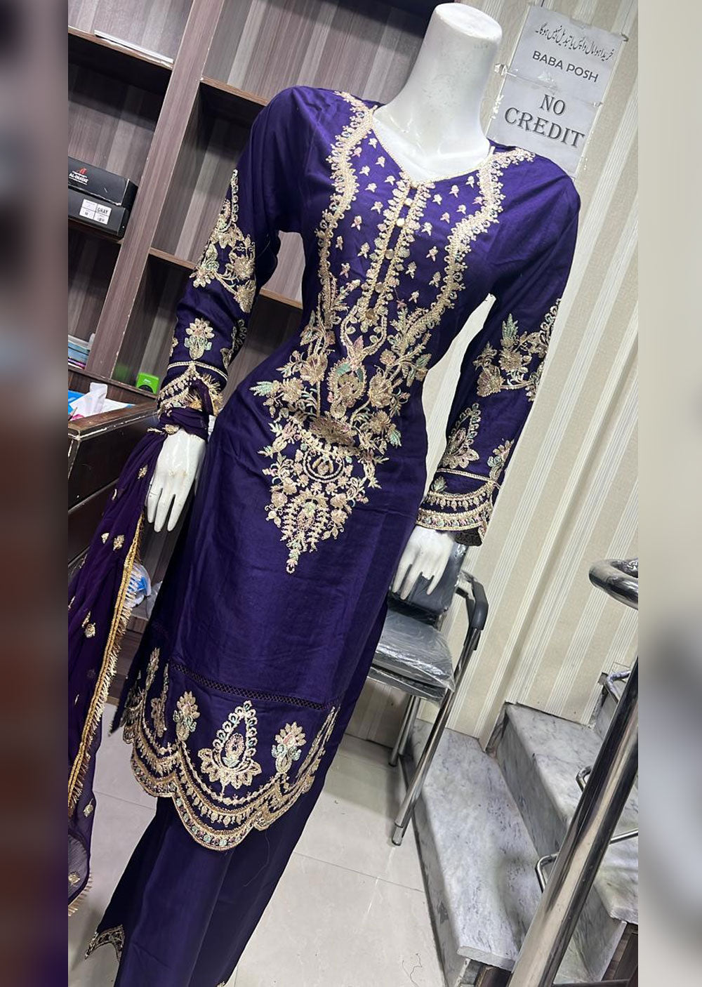 BPH-01 - Purple - Readymade Posh Suit 2024 - Memsaab Online