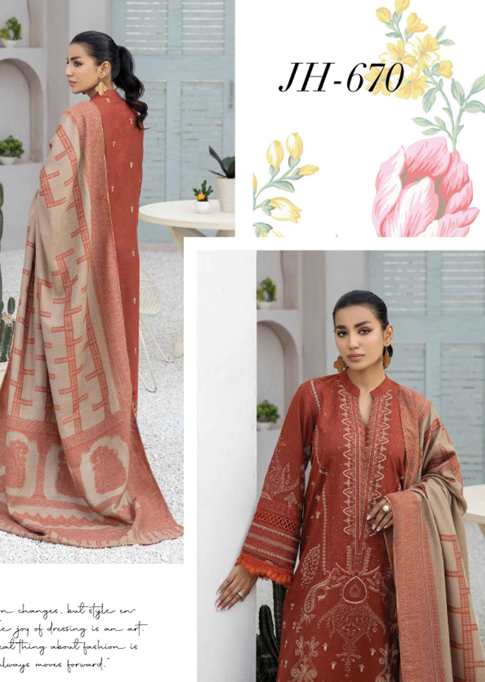 JH-670 - Unstitched - Deewan Collection by Johra 2024 - Memsaab Online