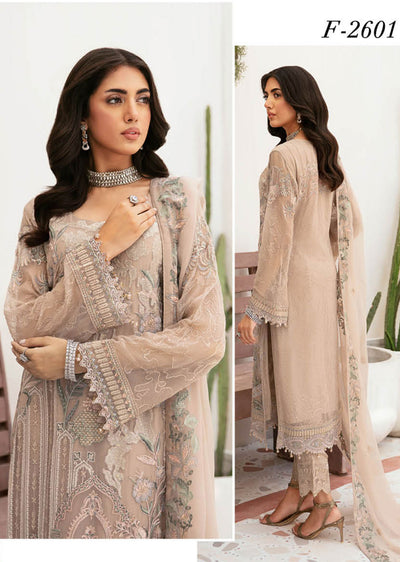 F-2601-R - Readymade - Ramsha Chiffon Collection Vol 26 2024 - Memsaab Online