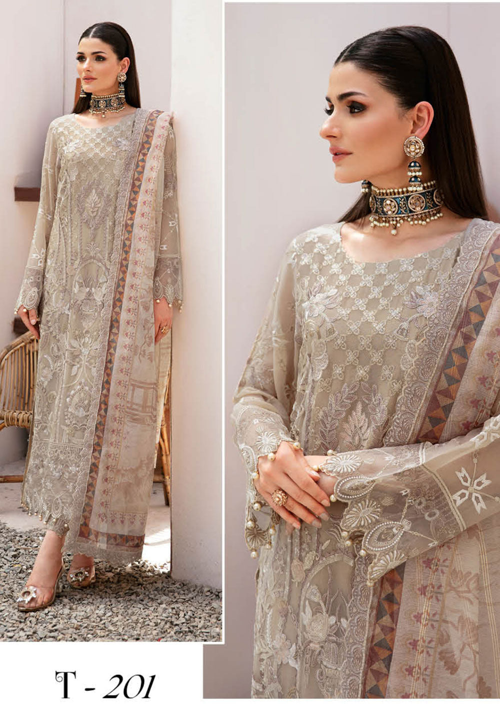 T-201-R - Readymade - Ramsha Dastan Collection Vol 2 2024 - Memsaab Online