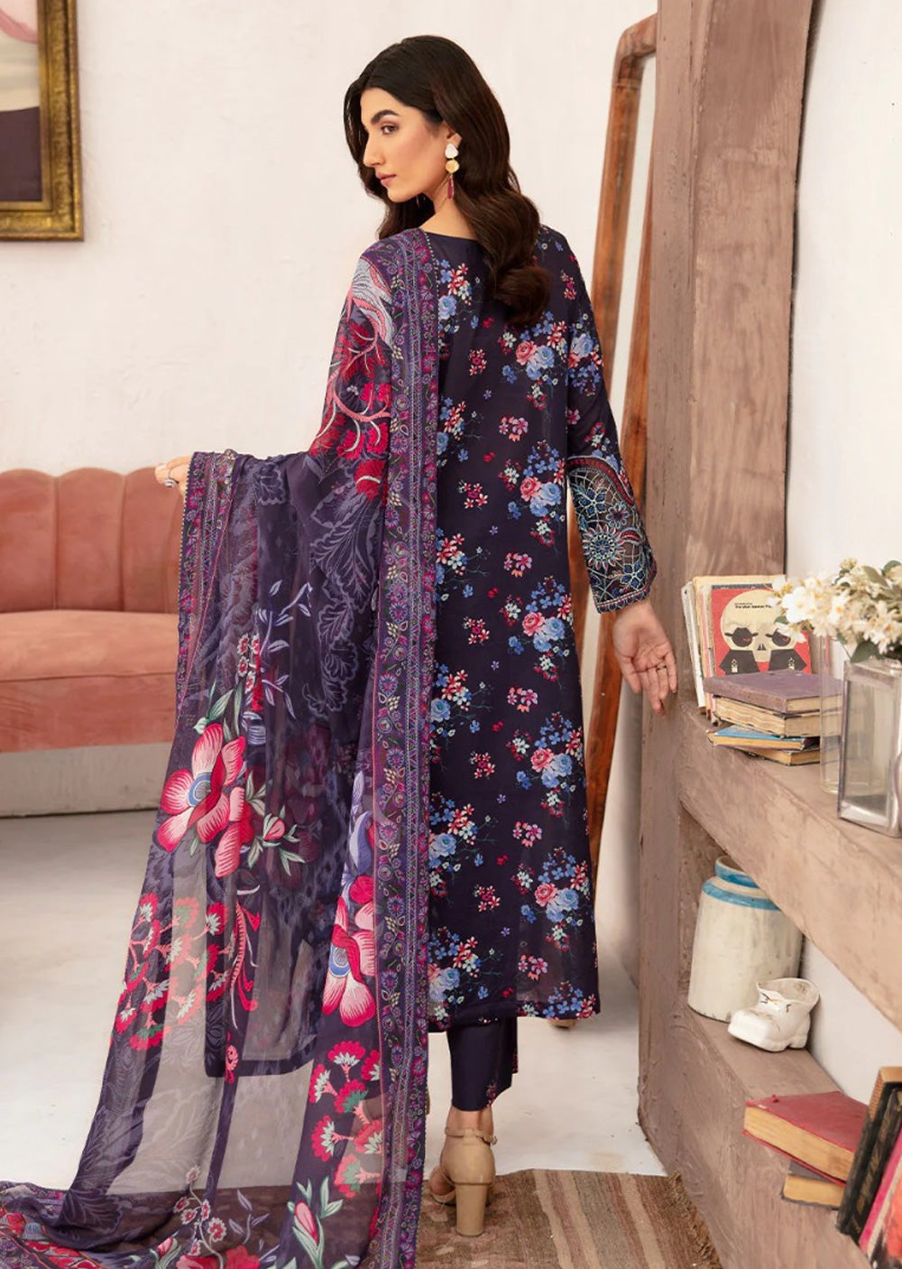 N-701 - Unstitched - Rangrez by Ramsha Luxury Lawn Vol 07 - Memsaab Online