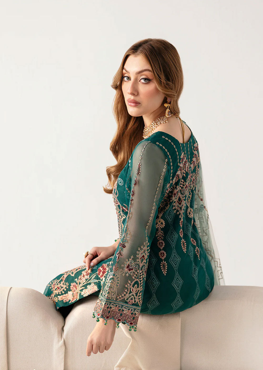 M-1101 - Unstitched - Ramsha Minhal Vol 11 2024 - Memsaab Online