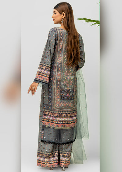 RMJ-01 - Readymade - Rangz Printed Lawn Suit 2025 - Memsaab Online