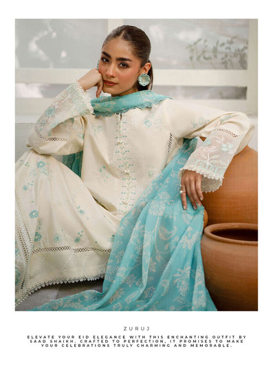 SDKH-01 - Zuruj - Readymade- Luxe Lawn Eid Collection 2024 - Memsaab Online