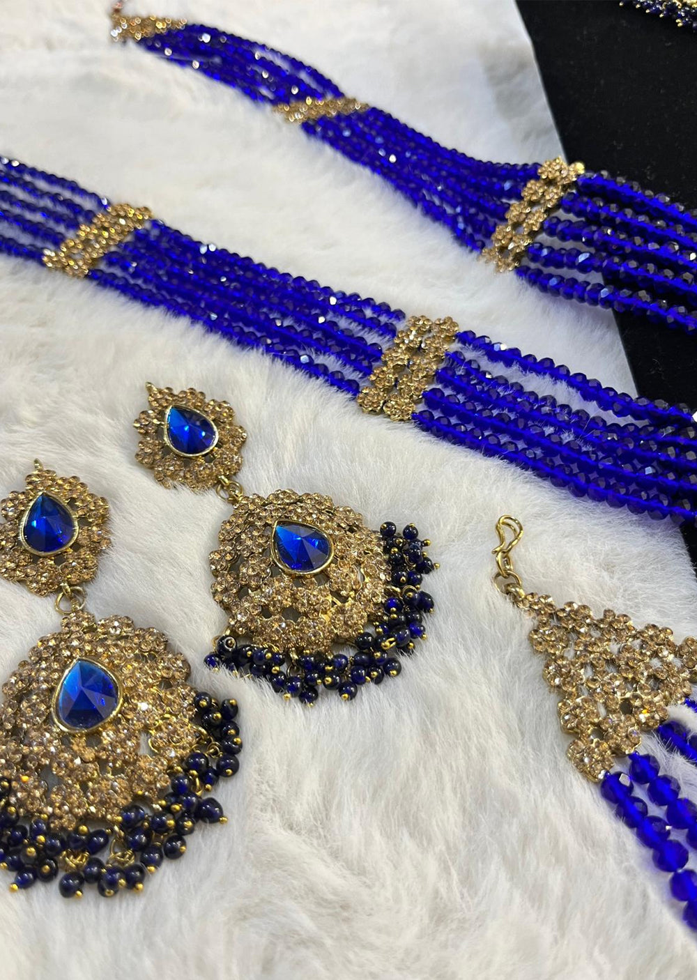 JBM27 Royal blue bridal set - Memsaab Online