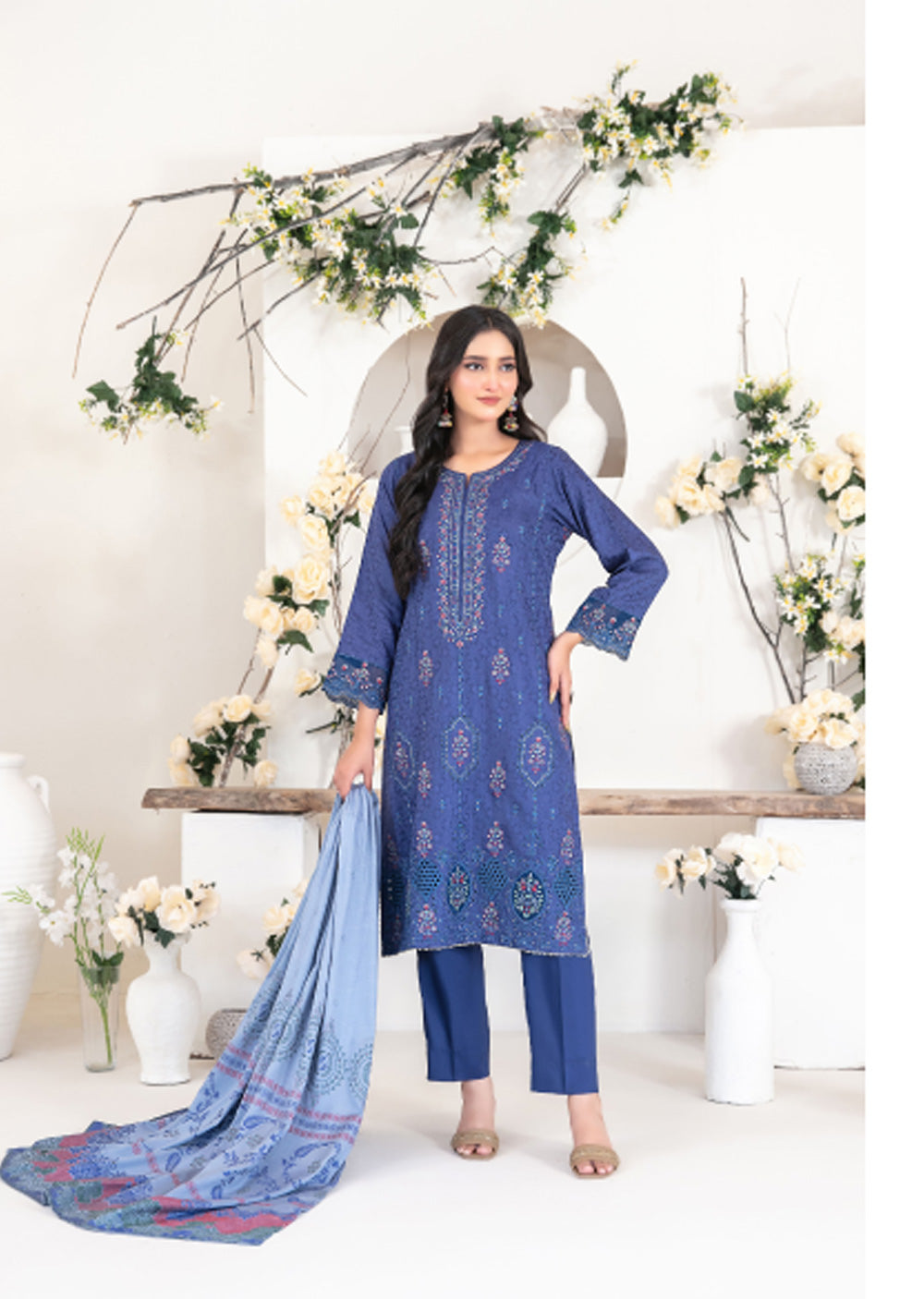 TWD-4557 -Readymade Yumna Collection By Tawakkal Suit 2025 - Memsaab Online