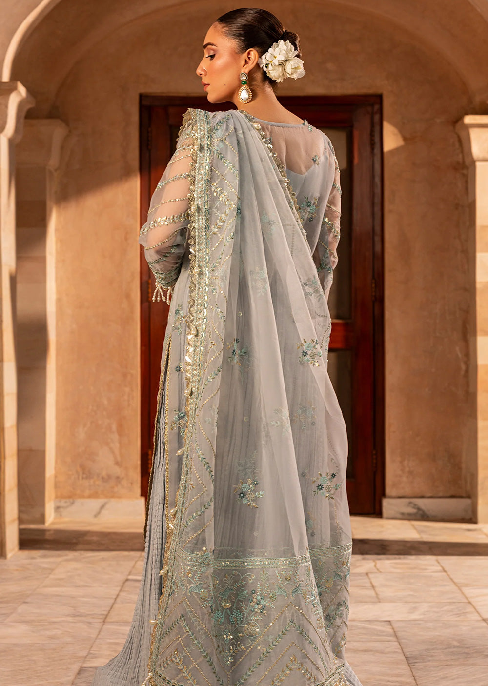 AYN-02 AQUA FORMAL DRESS Readymade Collection by AYLIN 2025 - Memsaab Online