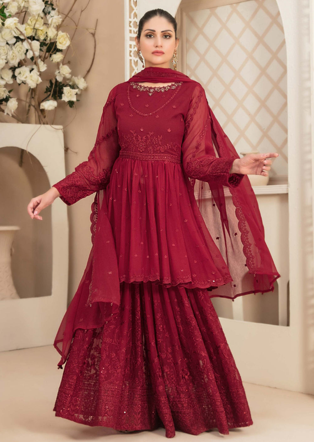 D-1373 - Readymade - Tere Vaaste Chiffon Suit Tawakkal 2024 - Memsaab Online