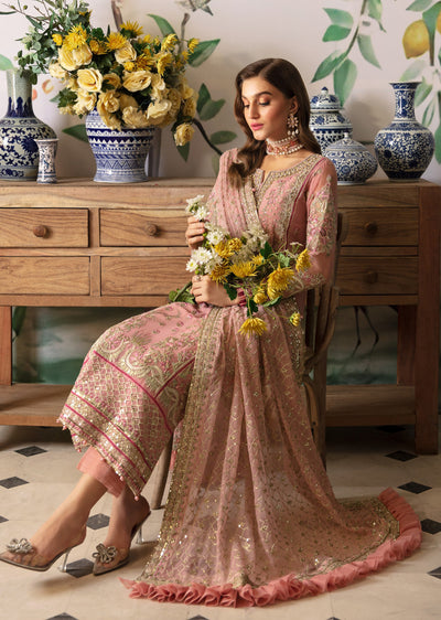 GLEC-01 - Viviana - Unstitched - Gulaal Embroidered Chiffon Collection 2024 - Memsaab Online