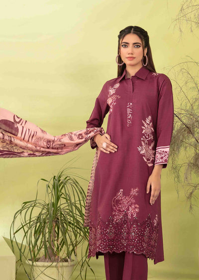 IFZN-5516 - Unstitched - Ifza Viscose Suit by Tawakkal 2025 - Memsaab Online