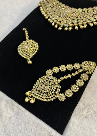 4640 Necklace Set Gold - Memsaab Online