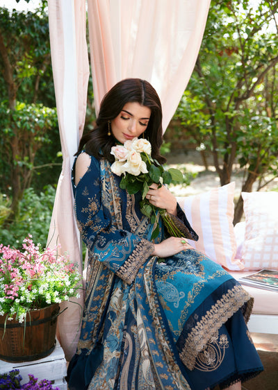 GLL-24V-01-R - SYLVIYA - Readymade - The Summer Glow Lawn Collection 2024 - Memsaab Online