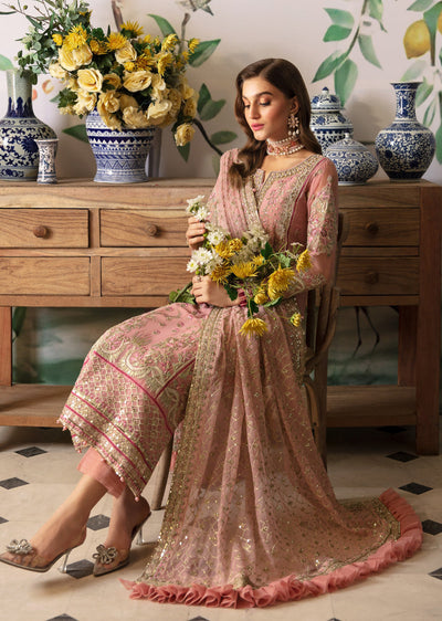 GLEC-01-R - Viviana - Readymade - Gulaal Embroidered Chiffon Collection 2024 - Memsaab Online