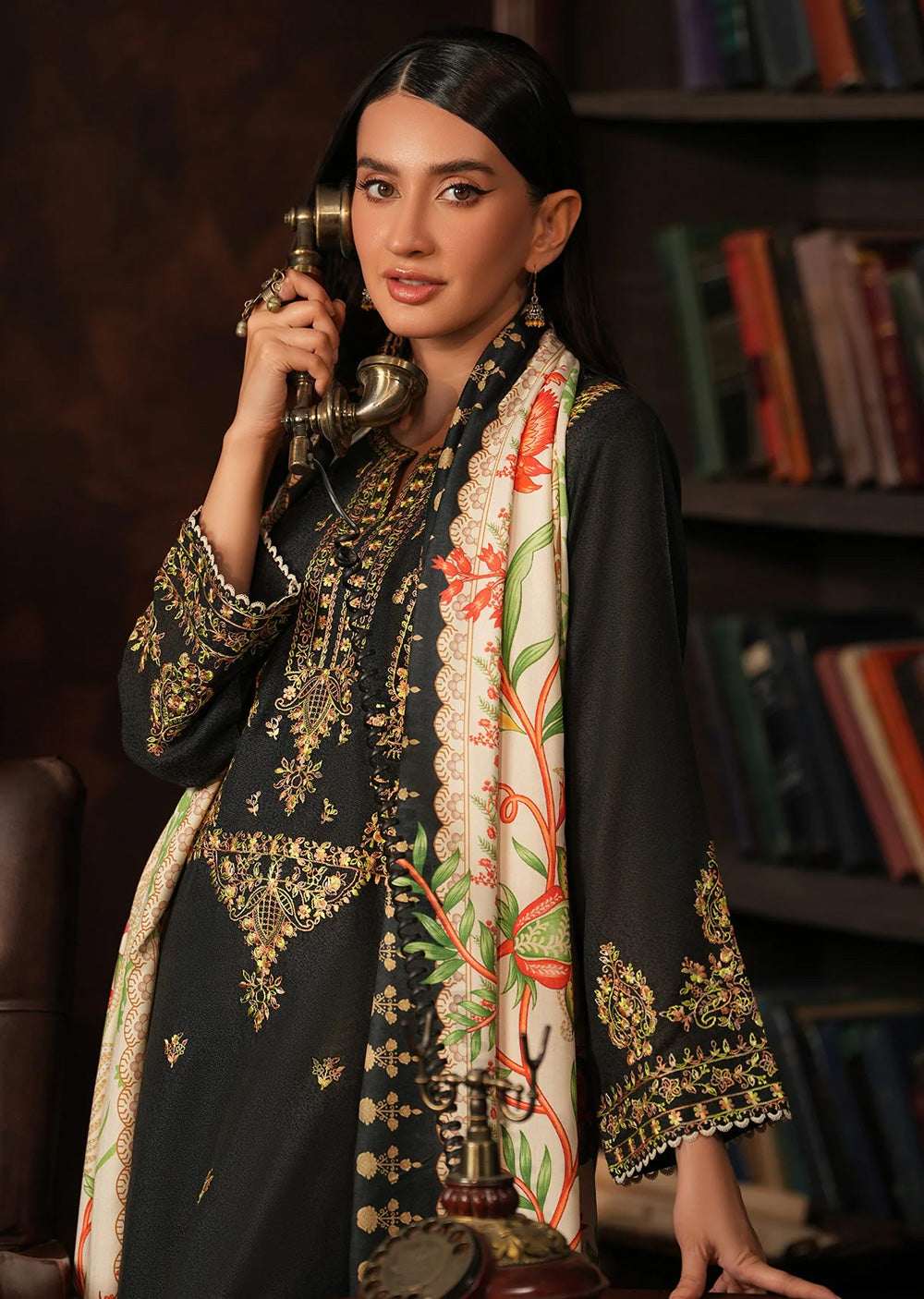 PSH-16358 - Readymade Shaposh Karandi Linen Suit 2025 - Memsaab Online