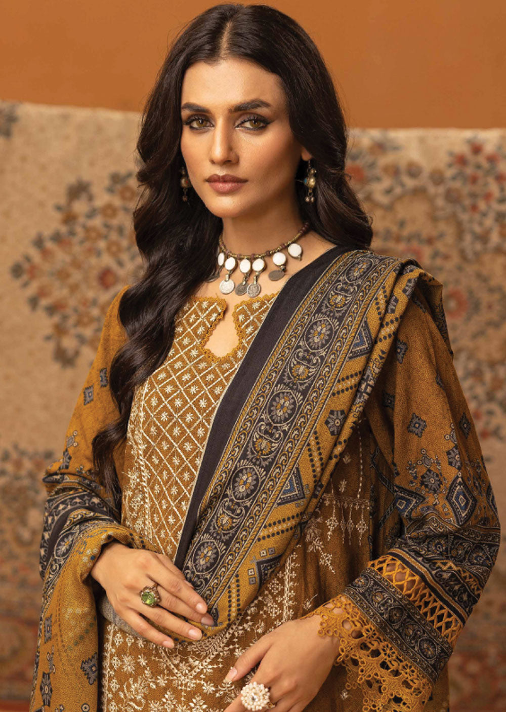 JH-186 - Unstitched - Roop Collection by Johra 2024 - Memsaab Online