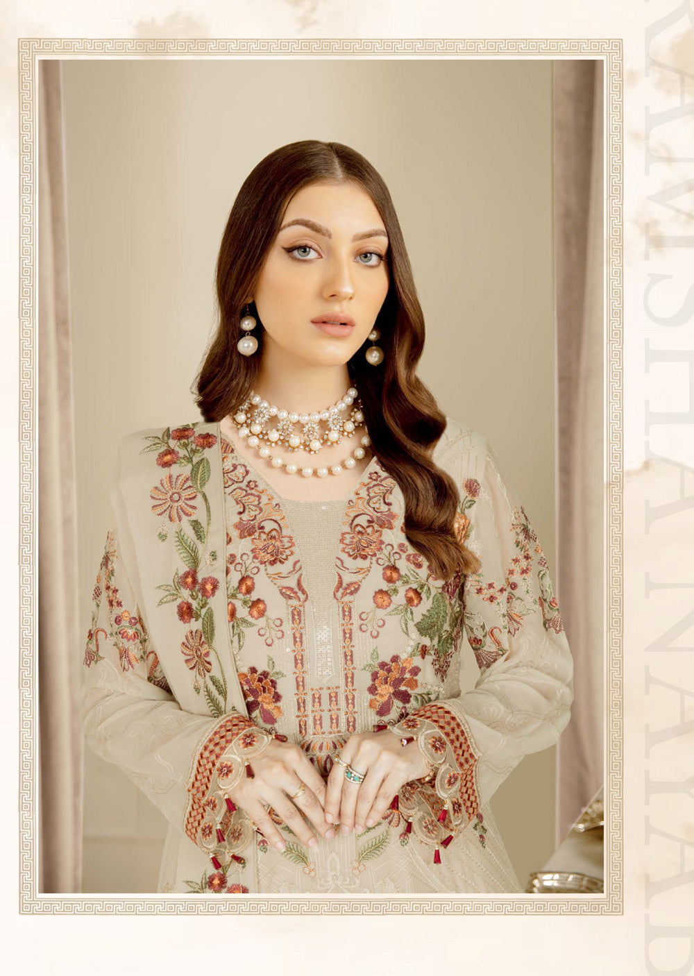 N-401-R - Readymade - Ramsha Nayab Weightless Chiffon Vol 4 2024 - Memsaab Online