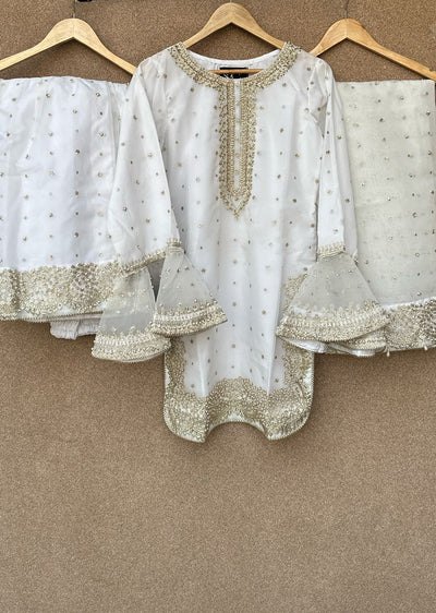 SRB3231 - White - Sehrish B Design 2025 - Memsaab Online