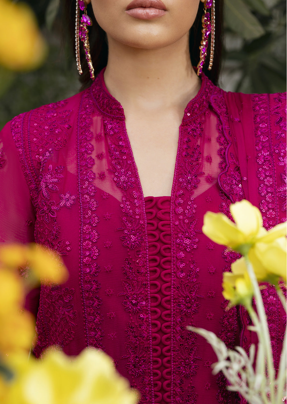 GLCT-01 - Zevira - Readymade - Gulaal Reverie Embroidered Chiffon Collection 2025 - Memsaab Online