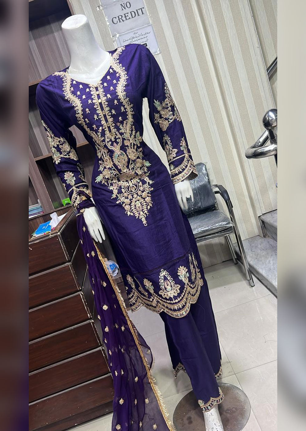 BPH-01 - Purple - Readymade Posh Suit 2024 - Memsaab Online