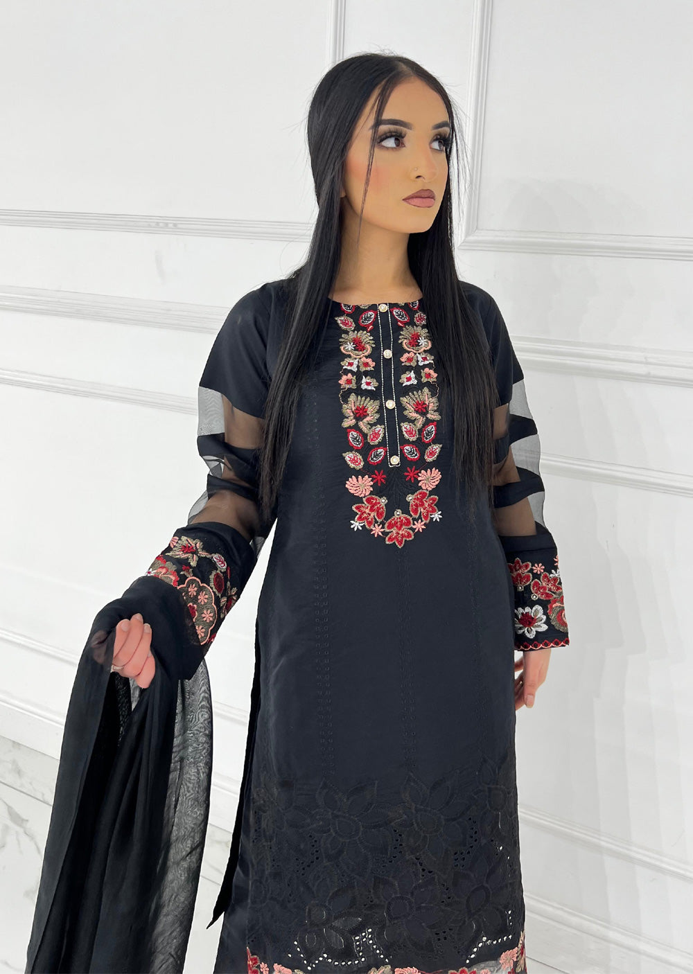 HK292 - Black - Readymade HK Outfit - Memsaab Online