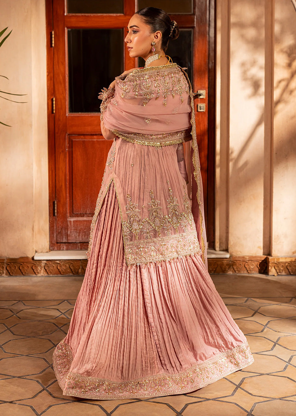 AYN-07 MAUVE MIST DRESS Readymade Collection by AYLIN 2025 - Memsaab Online