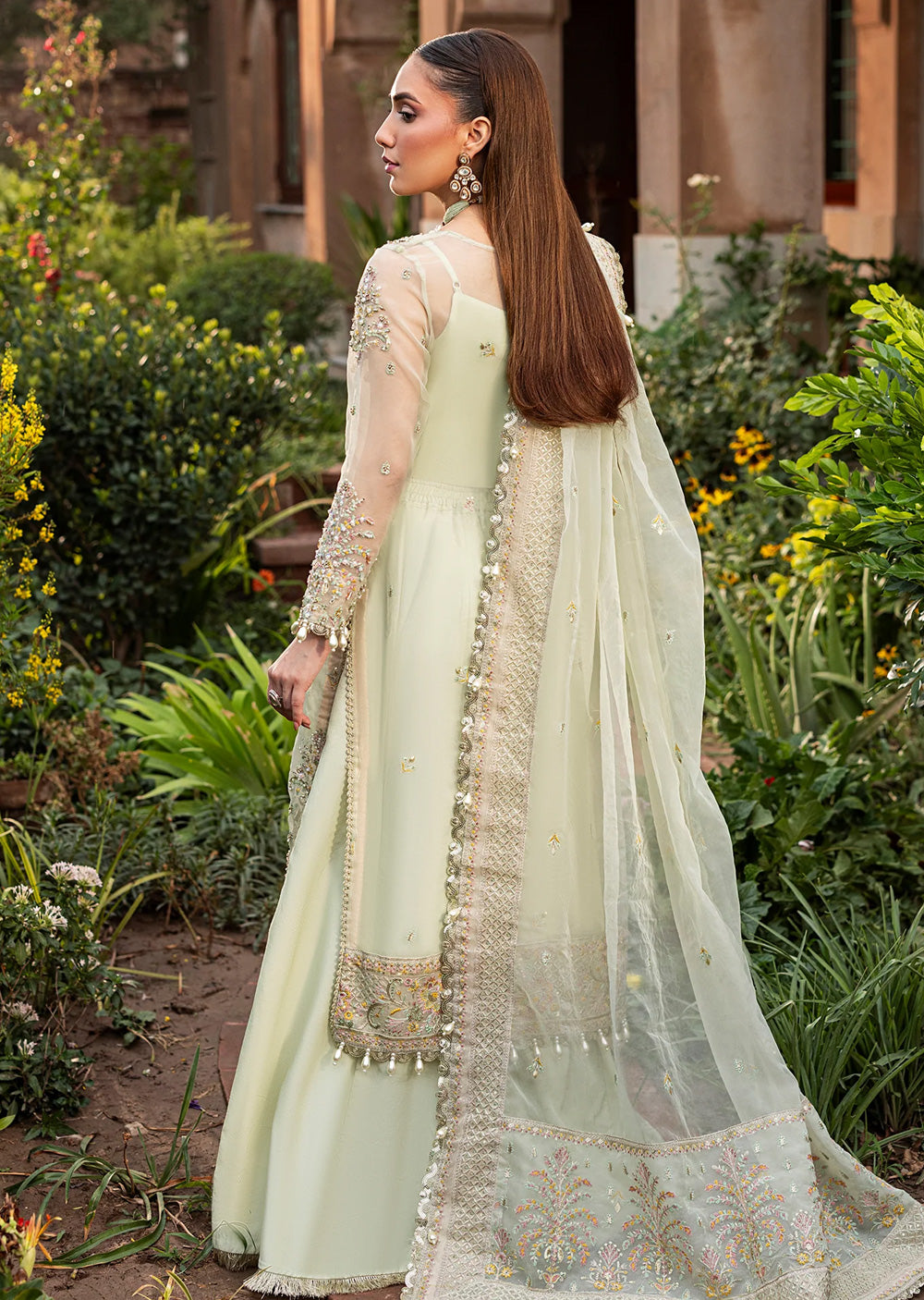 AYN-05 SAGE FORMAL DRESS Readymade Collection by AYLIN 2025 - Memsaab Online