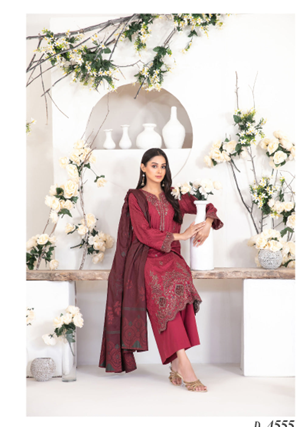 TWD-4555 - Readymade Yumna Collection By Tawakkal Suit 2025 - Memsaab Online