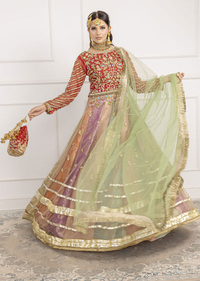 SRB1201 - Alamzeb - Multi Colour Sehrish.B Designer - Memsaab Online