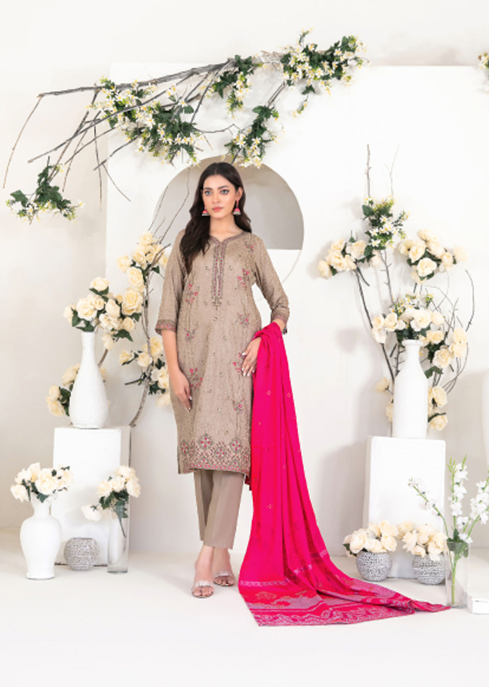 TWD-4556 -Readymade Yumna Collection By Tawakkal Suit 2025 - Memsaab Online