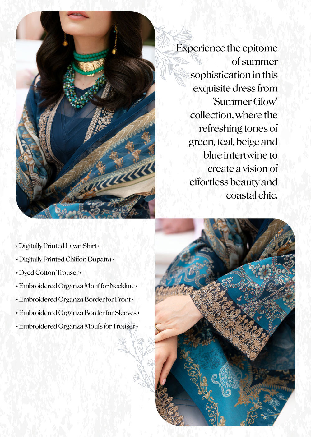 GLL-24V-01-R - SYLVIYA - Readymade - The Summer Glow Lawn Collection 2024 - Memsaab Online