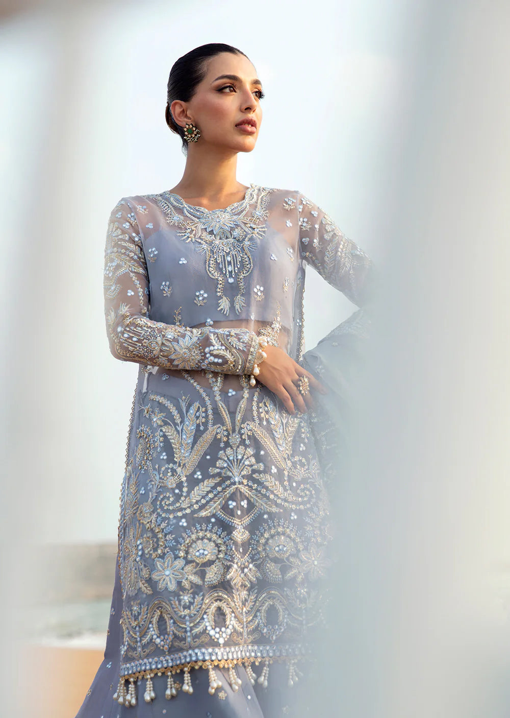 AVCR-01 - Nashmia - Unstitched - Dastangoi Collection by Afrozeh 2024 - Memsaab Online