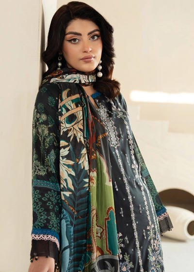 RMSHO-01 - Unstitched - Ramsha Mashaal Luxury Lawn Vol 13 - Memsaab Online