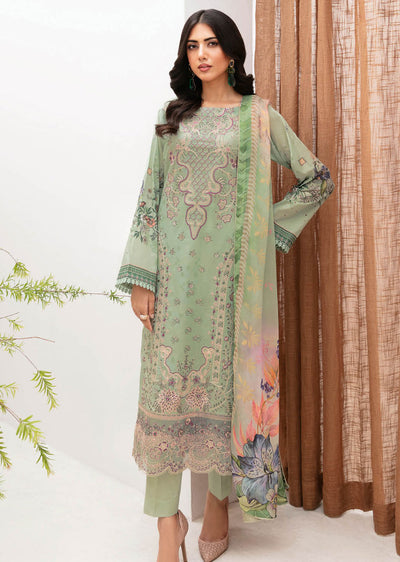 Z-1101-R - Readymade - Ramsha Mashaal Luxury Lawn Vol 11 - Memsaab Online