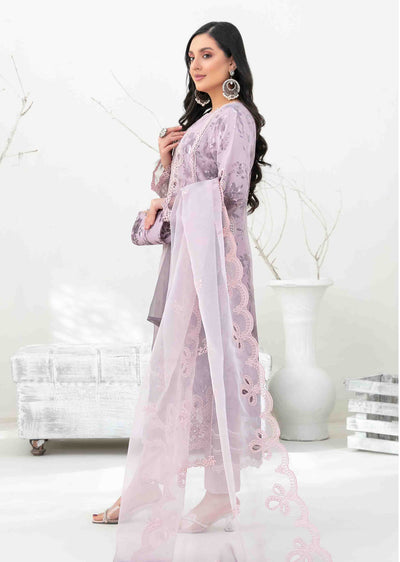 YSN-4028 - Unstitched - Yasna Embroidered Fancy Organza Suit 2025 - Memsaab Online