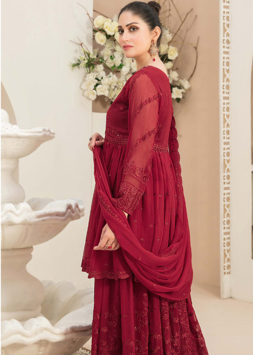 D-1373 - Readymade - Tere Vaaste Chiffon Suit Tawakkal 2024 - Memsaab Online