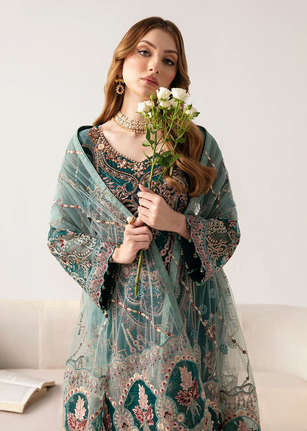 M-1101 - Unstitched - Ramsha Minhal Vol 11 2024 - Memsaab Online