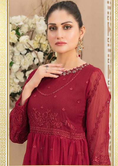 D-1373 - Readymade - Tere Vaaste Chiffon Suit Tawakkal 2024 - Memsaab Online