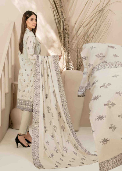 D-2036 - Unstitched - Faria Embroidered Lawn by Tawakkal 2024 - Memsaab Online